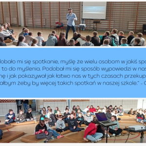 Spotkanie profilaktyczne dla młodzieży szkóły podstawowej w Boczowie i Gądkowie Wielkim -  Dobromir Makowski - RapPedagogia