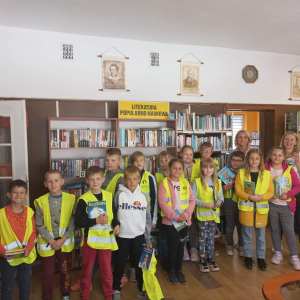 Lekcja biblioteczna dla uczniów szkoły podstawowej