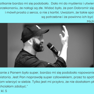 Spotkanie profilaktyczne dla młodzieży - Dobromir Makowski - RapPedagogia