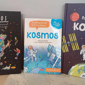 "Kosmos. To, o czym dorosli ci nie mówia.", "Kosmos" pierwsze czytanki, "Podnieś klapkę. Kosmos"