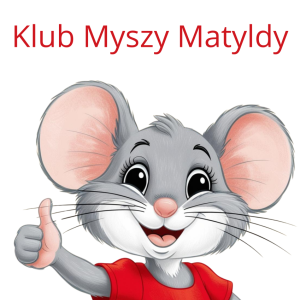 plakat Klubu Myszy Matyldy w torzymskiej bibliotece